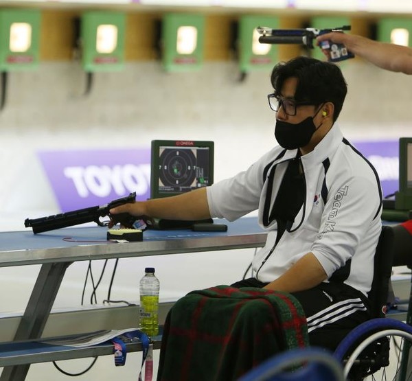 장애인 사격 권총 국가대표 조정두. 사진= 대한장애인체육회 제공