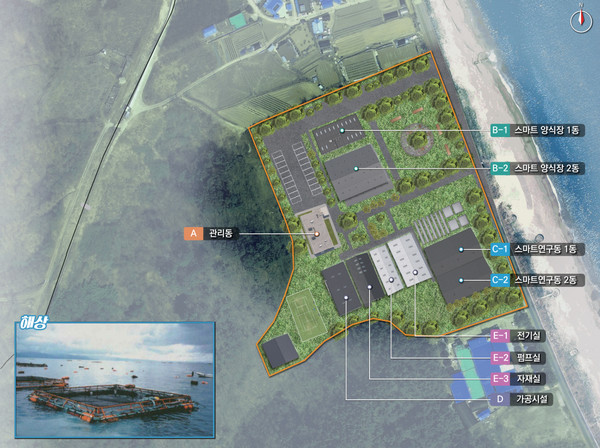 울진 방어 스마트양식장 조감도. 해양수산부 제공