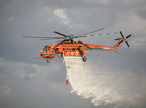 ▲ 산림항공기 시콜스키 S-64