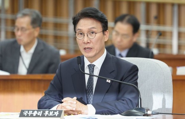 김민석 국무총리 후보자가 24일 서울 여의도 국회에서 열린 인사청문회에서 국민의힘 주진우 의원의 질문에 답하고 있다. 연합뉴스