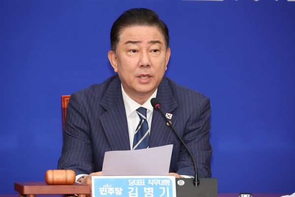 김병기 더불어민주당 당대표 직무대행 겸 원내대표. 연합뉴스