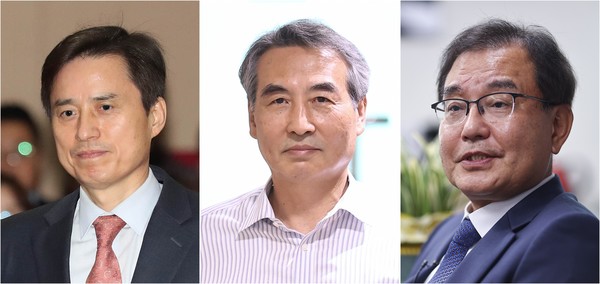 왼쪽부터 조은석 내란특검, 민중기 김건희특검, 이명현 순직해병특검. 연합뉴스