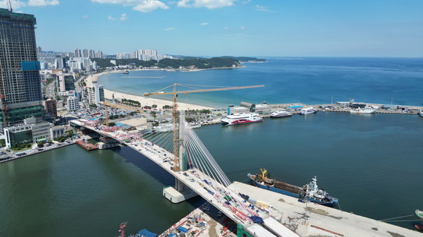 가칭 동빈대교 공사 현장. 포항시 제공