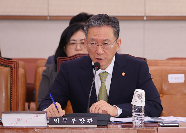 정성호 법무부 장관. 연합뉴스