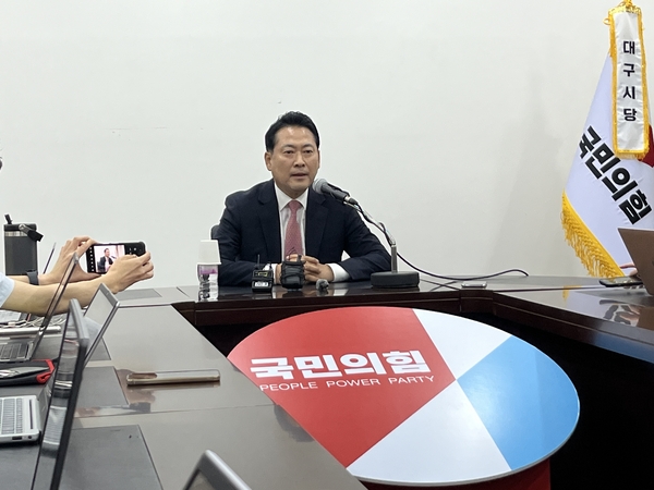 ▲ 장동혁 국민의힘 당대표 후보. 김민규 기자