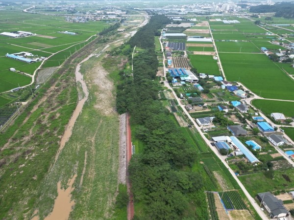 포항 북천수 전경. 포항시 제공