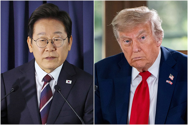 이재명(왼쪽) 대통령과 트럼프 미국 대통령. EPA=연합뉴스·연합뉴스