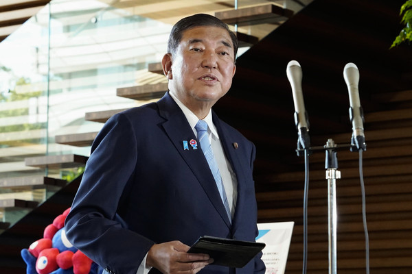 이시바 시게루 일본 총리. 교도 AP 연합뉴스