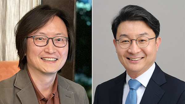  주병기 공정위원장(왼쪽)과  이억원 금융위원장. 연합뉴스