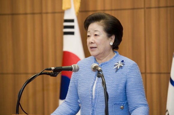 한학자 통일교 총재. 통일교 제공