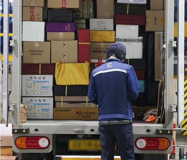 택배기사 모습. 연합뉴스