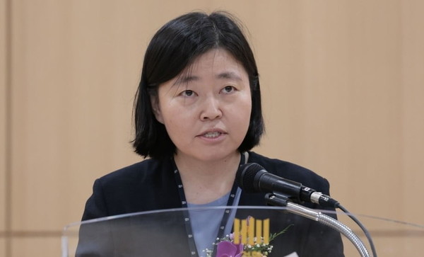 취임사 하는 임은정 신임 동부지검장. 연합뉴스