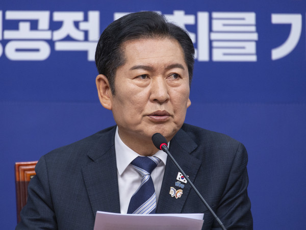 정청래 더불어민주당 대표. 연합뉴스