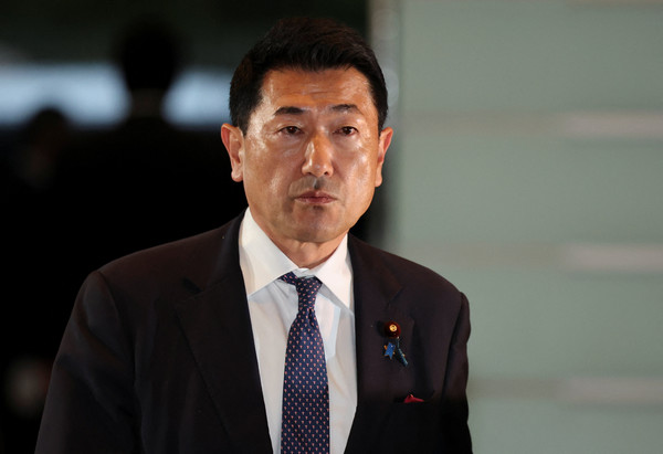 아카마 지로 일본 영토문제담당상. 로이터 연합뉴스