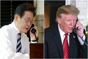 이재명-<b>트럼프</b> 20분간 첫 통화… "관세 조속한 협의 기대"